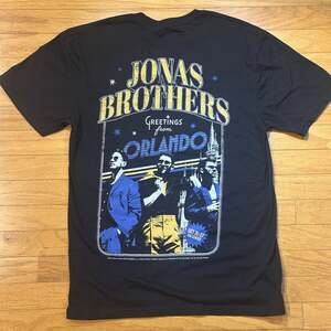 Jonas Brothers Greetings From Your Hometown Orlando FL Tee Black Size Medium
